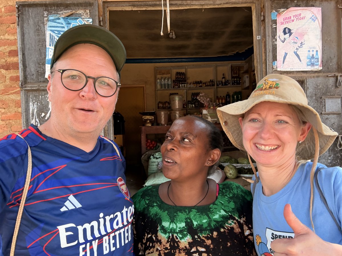 Emily near her home in Buhoma